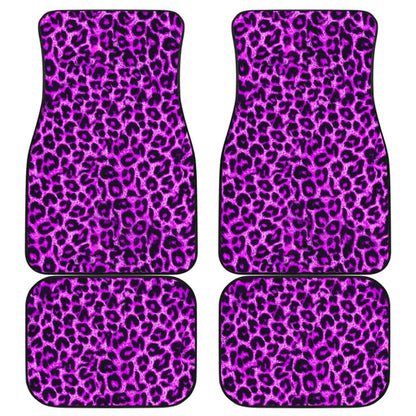 Purple Leopard Skin Print Car Floor Mats 211504 - YourCarButBetter