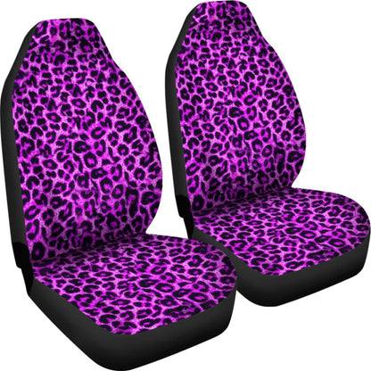 Purple Leopard Skin Print Car Seat Covers 211504 - YourCarButBetter