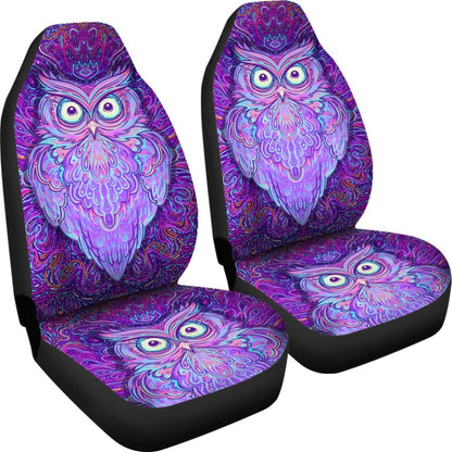 Purple Mandala Owl Car Seat Cover 094209 - YourCarButBetter