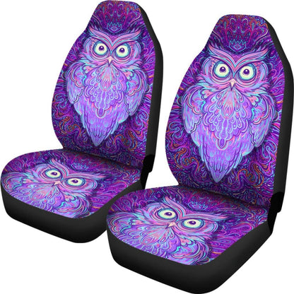 Purple Mandala Owl Car Seat Cover 094209 - YourCarButBetter