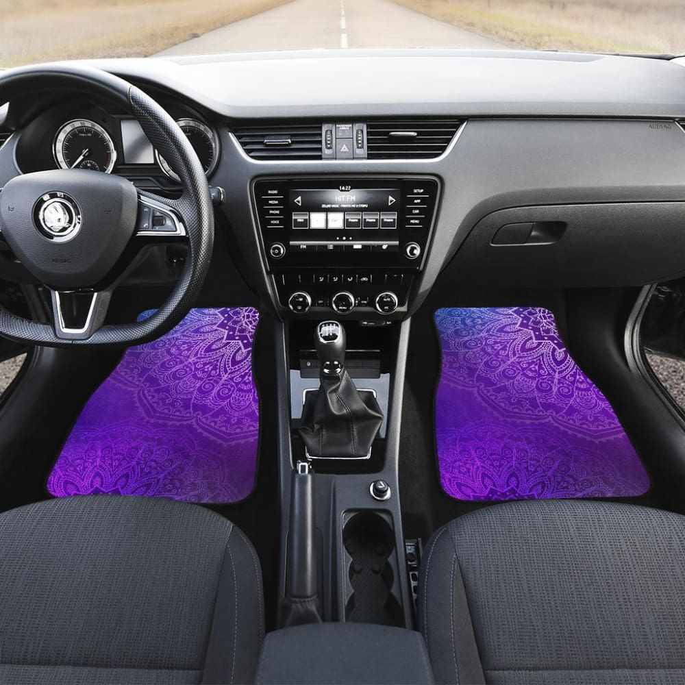 Purple Mandalas Car Floor Mats 093223 - YourCarButBetter
