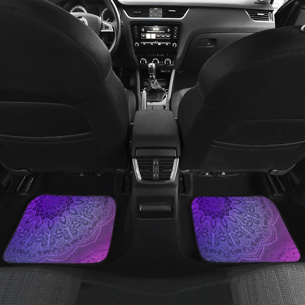 Purple Mandalas Car Floor Mats 093223 - YourCarButBetter
