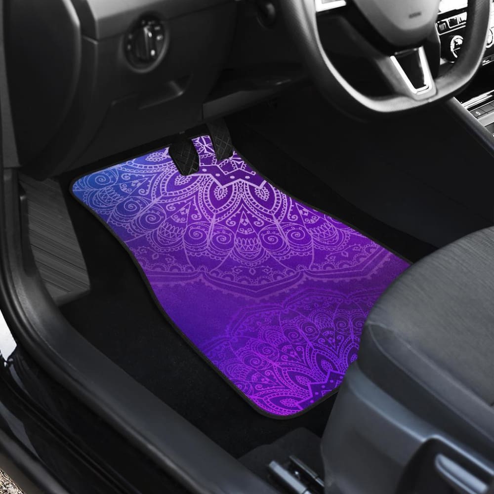 Purple Mandalas Car Floor Mats 093223 - YourCarButBetter
