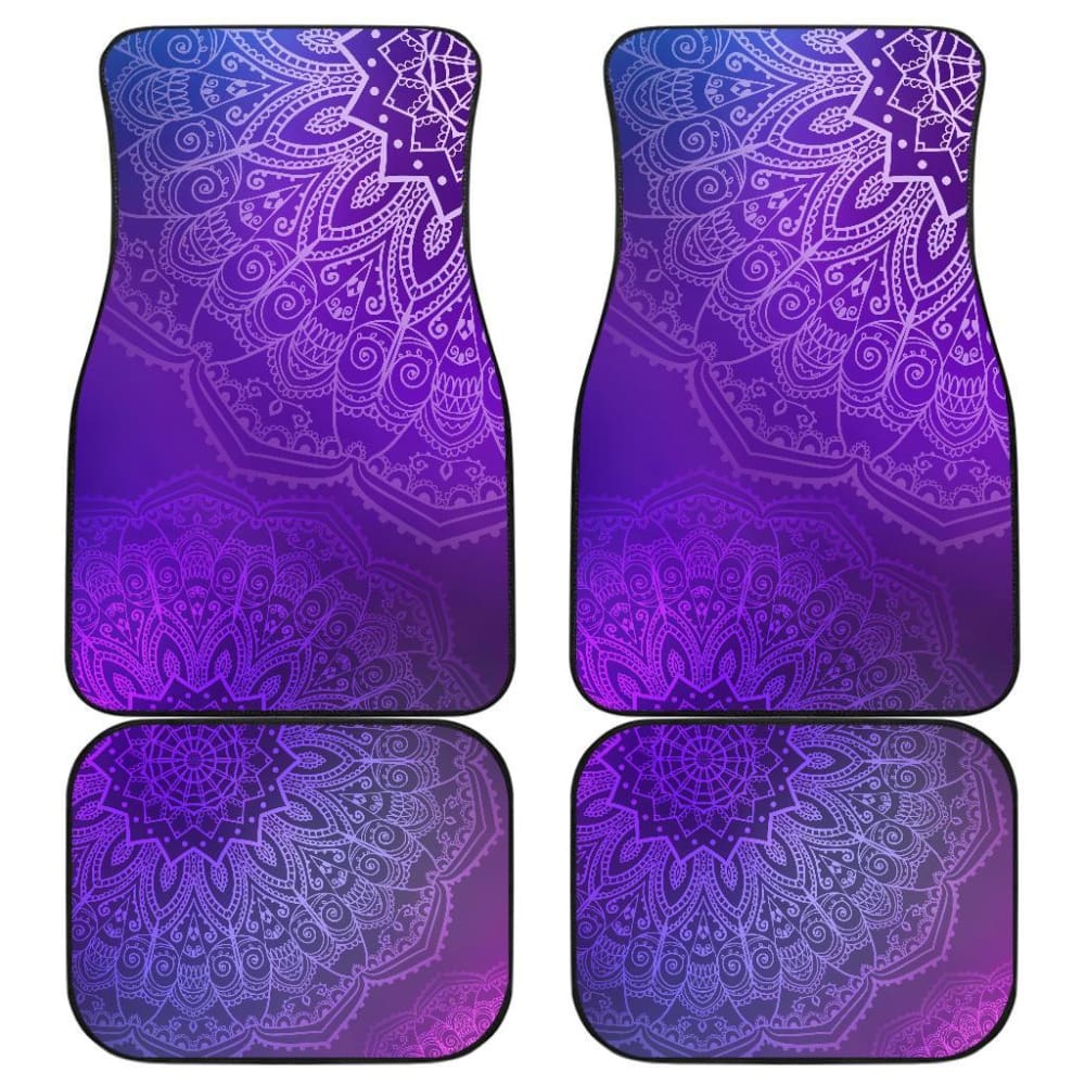 Purple Mandalas Car Floor Mats 093223 - YourCarButBetter