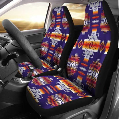 Purple Pattern Native American Car Seat Covers 093223 - YourCarButBetter