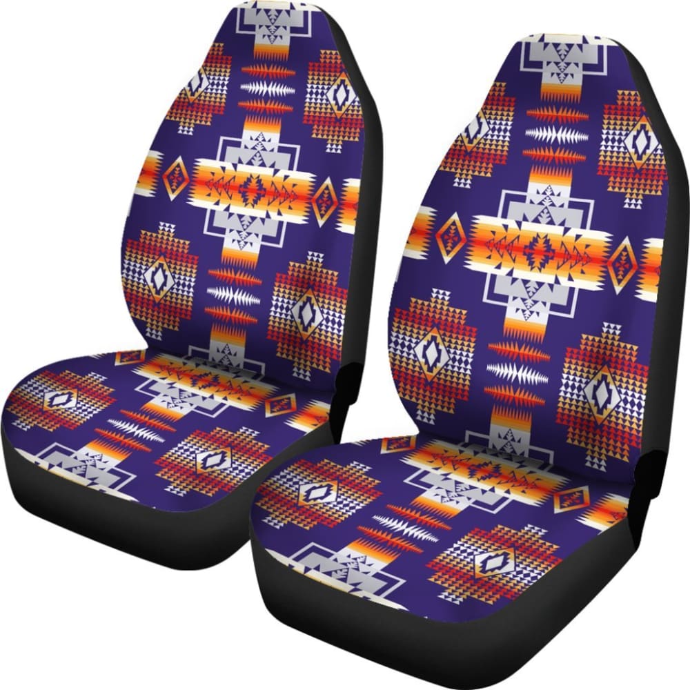 Purple Pattern Native American Car Seat Covers 093223 - YourCarButBetter