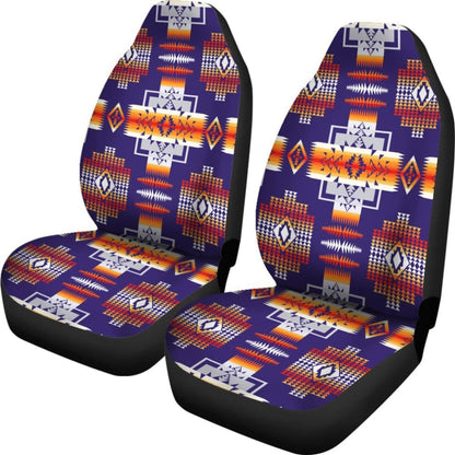 Purple Pattern Native American Car Seat Covers 093223 - YourCarButBetter