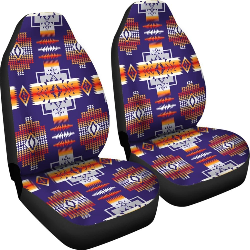 Purple Pattern Native American Car Seat Covers 093223 - YourCarButBetter