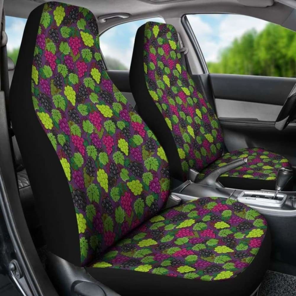 Purple Red And Green Grapes Car Seat Covers 174914 - YourCarButBetter