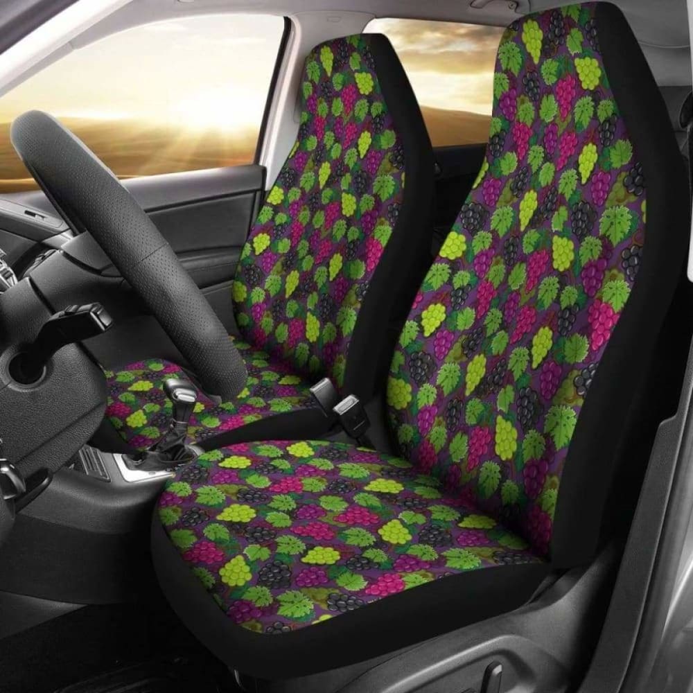Purple Red And Green Grapes Car Seat Covers 174914 - YourCarButBetter