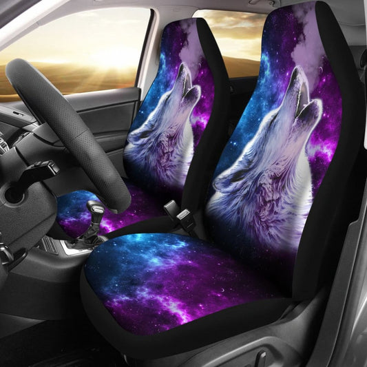 Purple Sky Wolf Car Seat Covers 211702