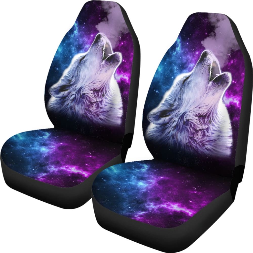 Purple Sky Wolf Car Seat Covers 211702
