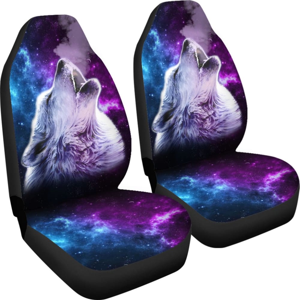 Purple Sky Wolf Car Seat Covers 211702