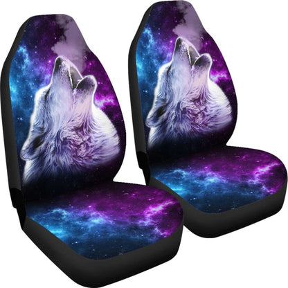 Purple Sky Wolf Car Seat Covers 211702