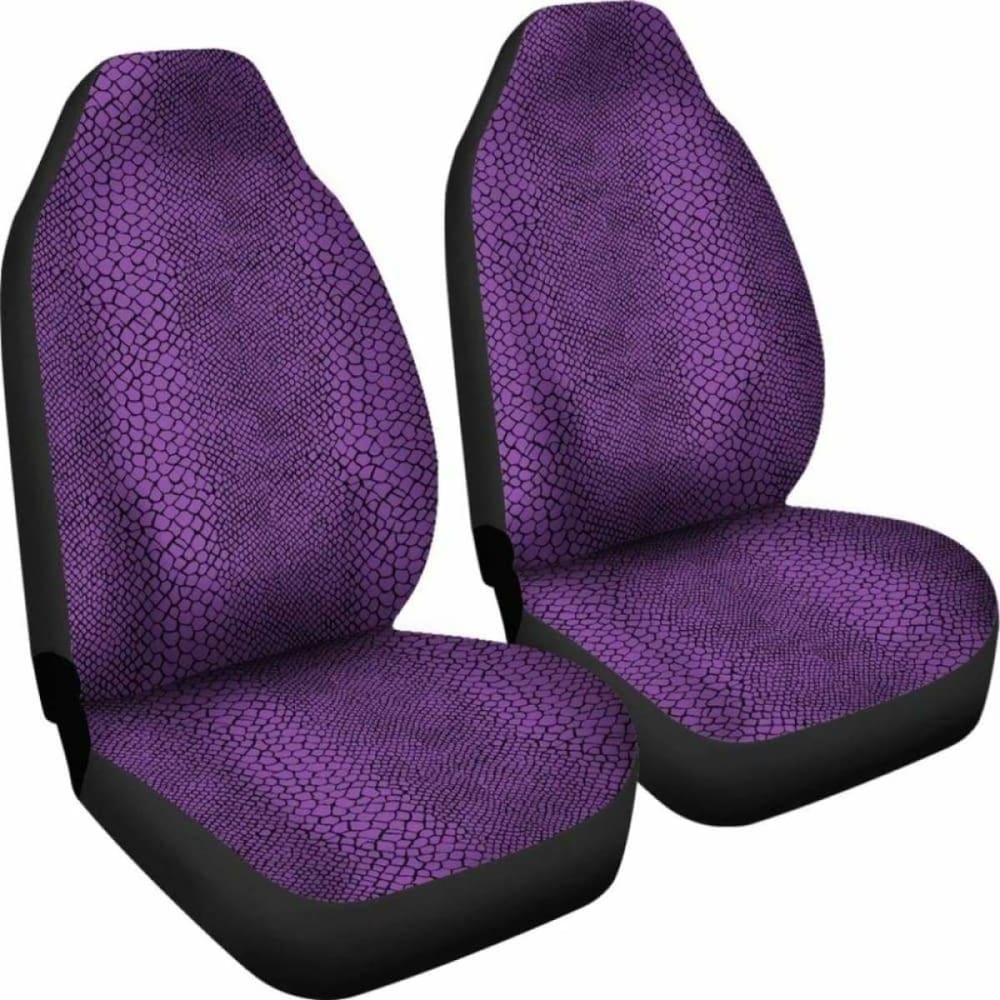 Purple Snake Skin Lizard Scales Reptile Car Seat Covers 232125 - YourCarButBetter