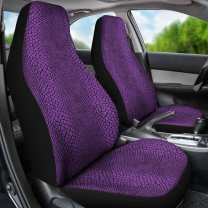 Purple Snake Skin Lizard Scales Reptile Car Seat Covers 232125 - YourCarButBetter