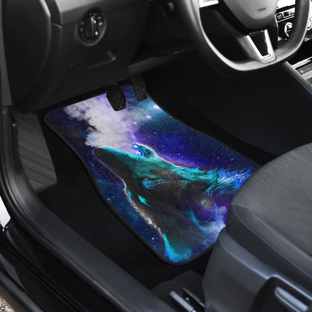 Purple Starry Sky Wolf Car Floor Mats 211602