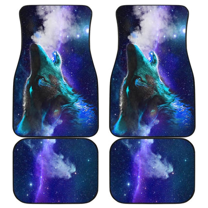 Purple Starry Sky Wolf Car Floor Mats 211602