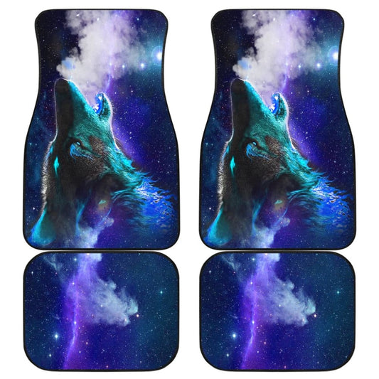 Purple Starry Sky Wolf Car Floor Mats 211602