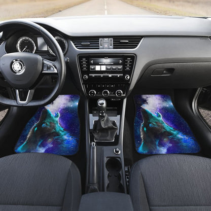 Purple Starry Sky Wolf Car Floor Mats 211602