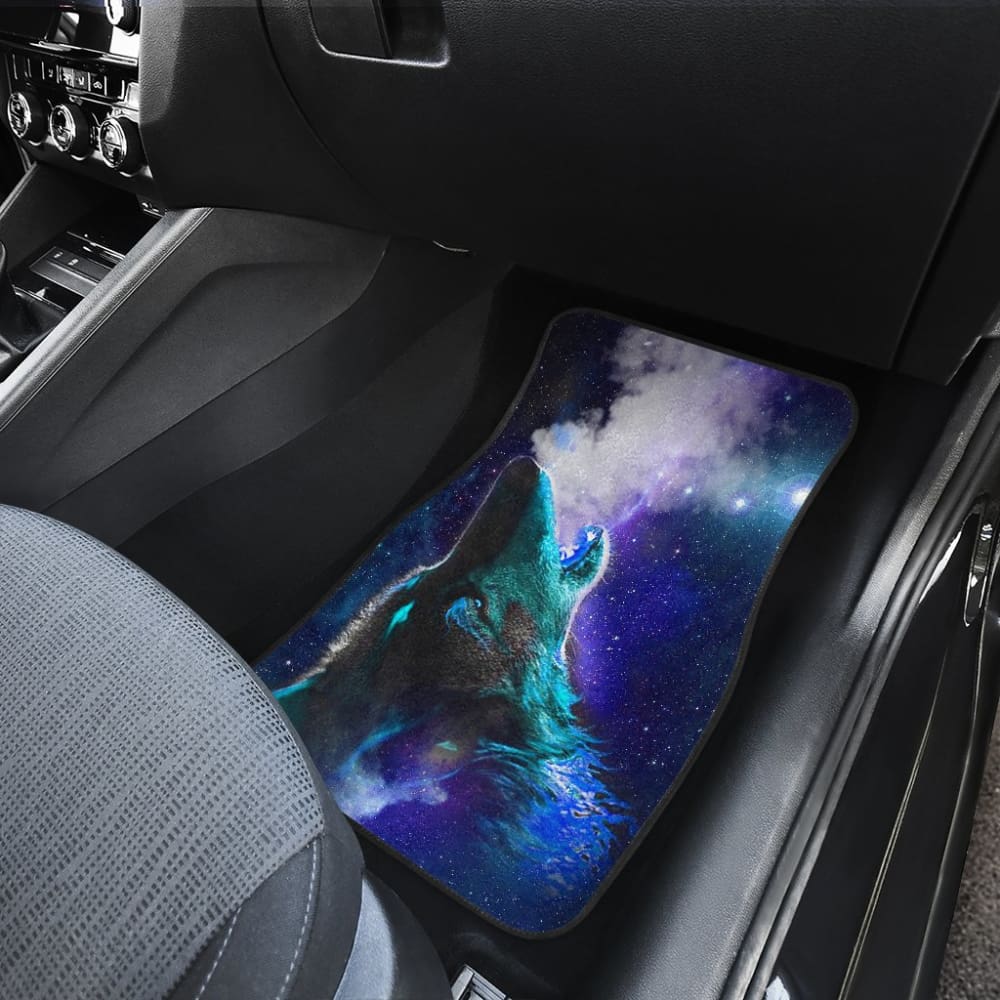 Purple Starry Sky Wolf Car Floor Mats 211602