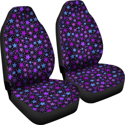 Purple Stars Car Seat Covers 101819 - YourCarButBetter