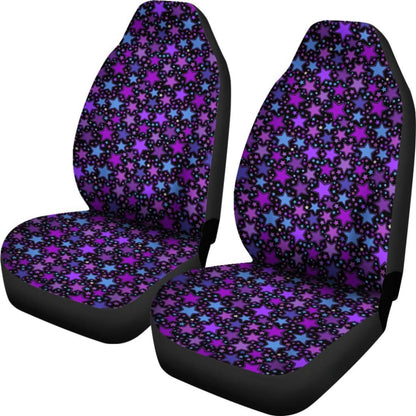 Purple Stars Car Seat Covers 101819 - YourCarButBetter