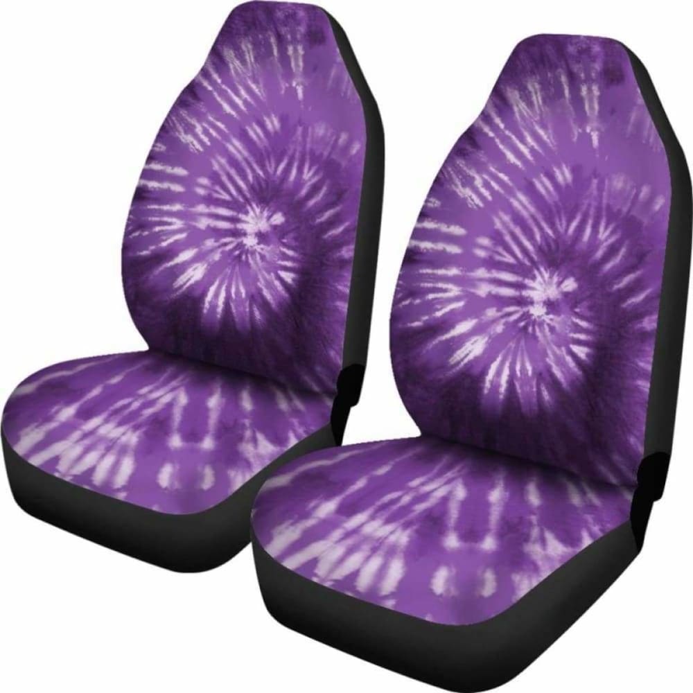 Purple Tie Dye Spiral Car Seat Covers 154230 - YourCarButBetter