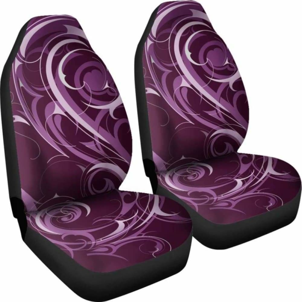 Purple Tribal Swirls Car Seat Covers 105905 - YourCarButBetter
