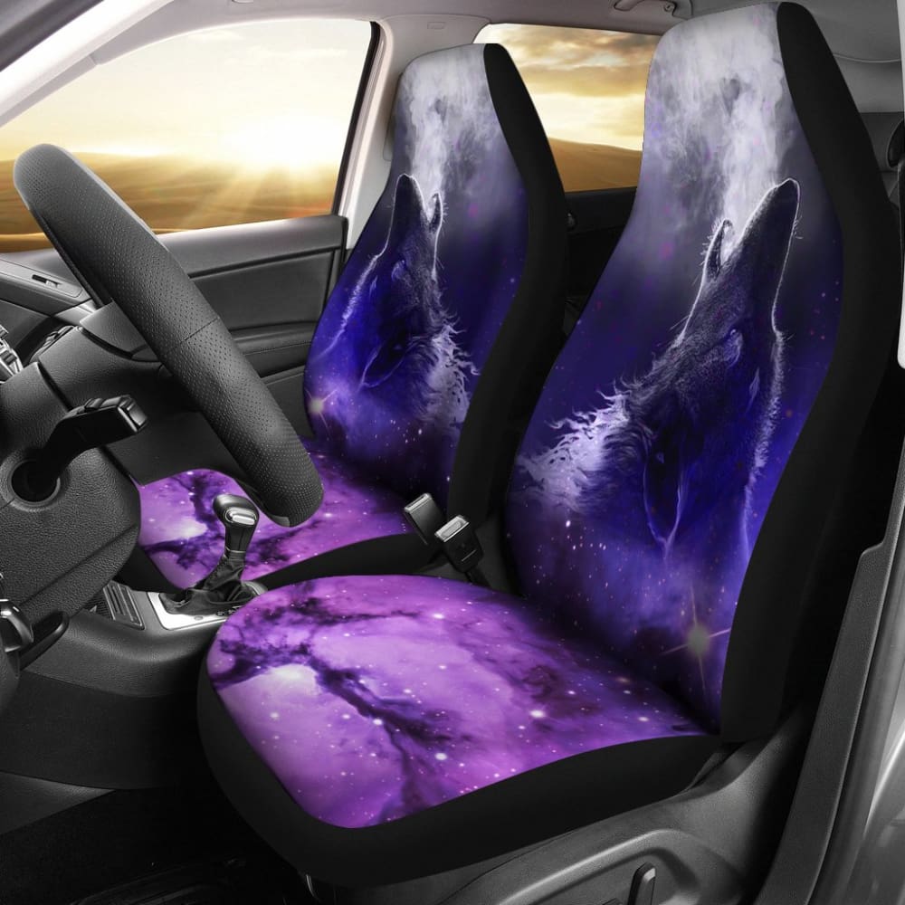 Purple Wolf Car Seat Covers 174510 - YourCarButBetter