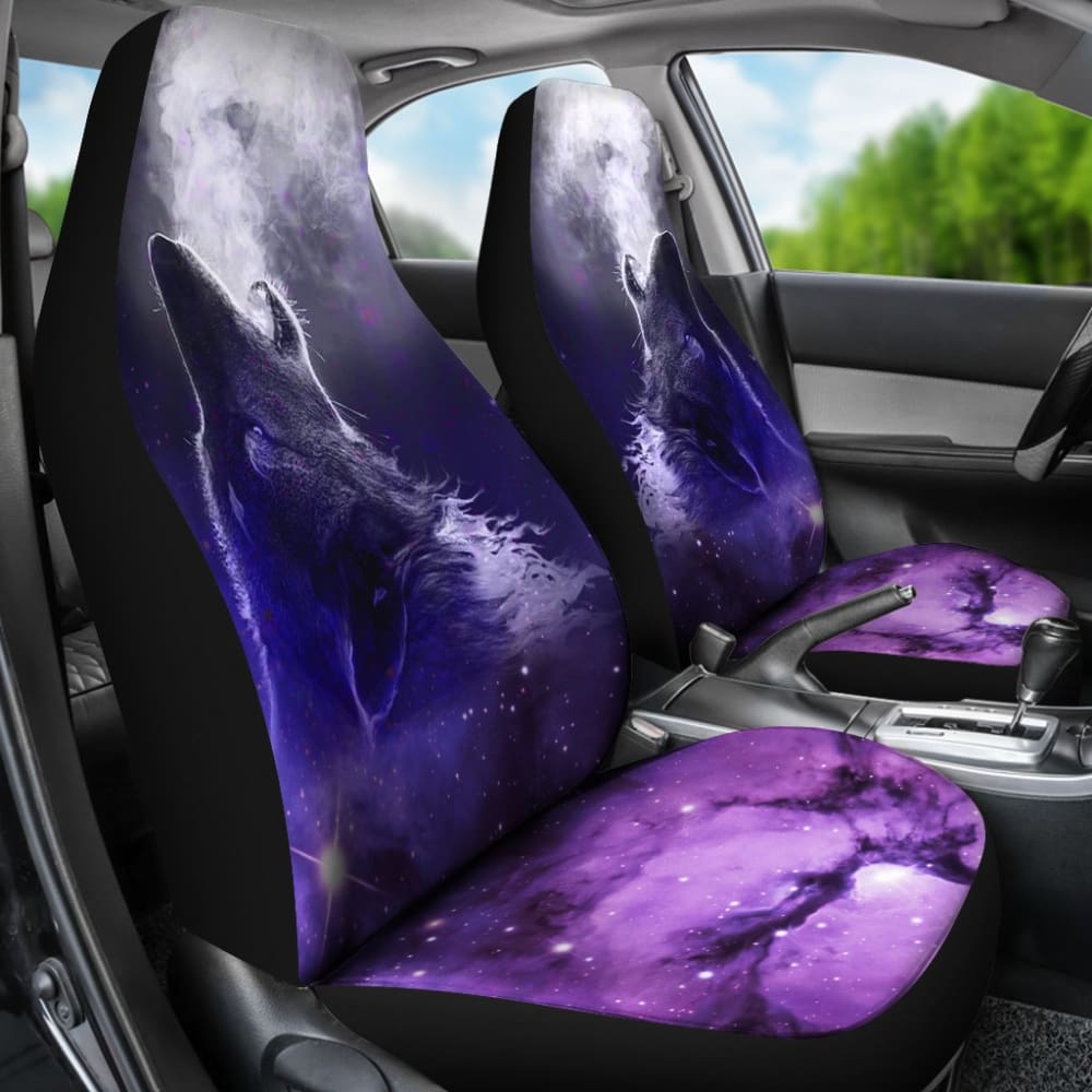 Purple Wolf Car Seat Covers 174510 - YourCarButBetter