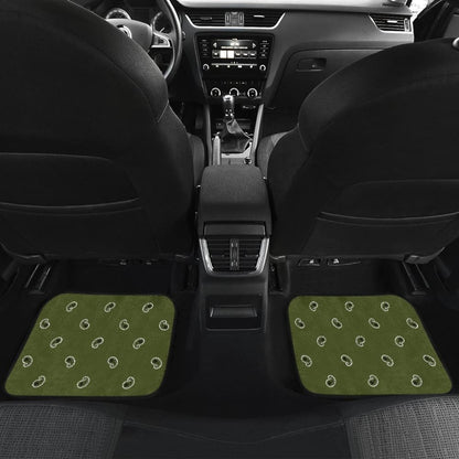 Quad Army Green Bandana Car Mats - Fancy 101819 - YourCarButBetter