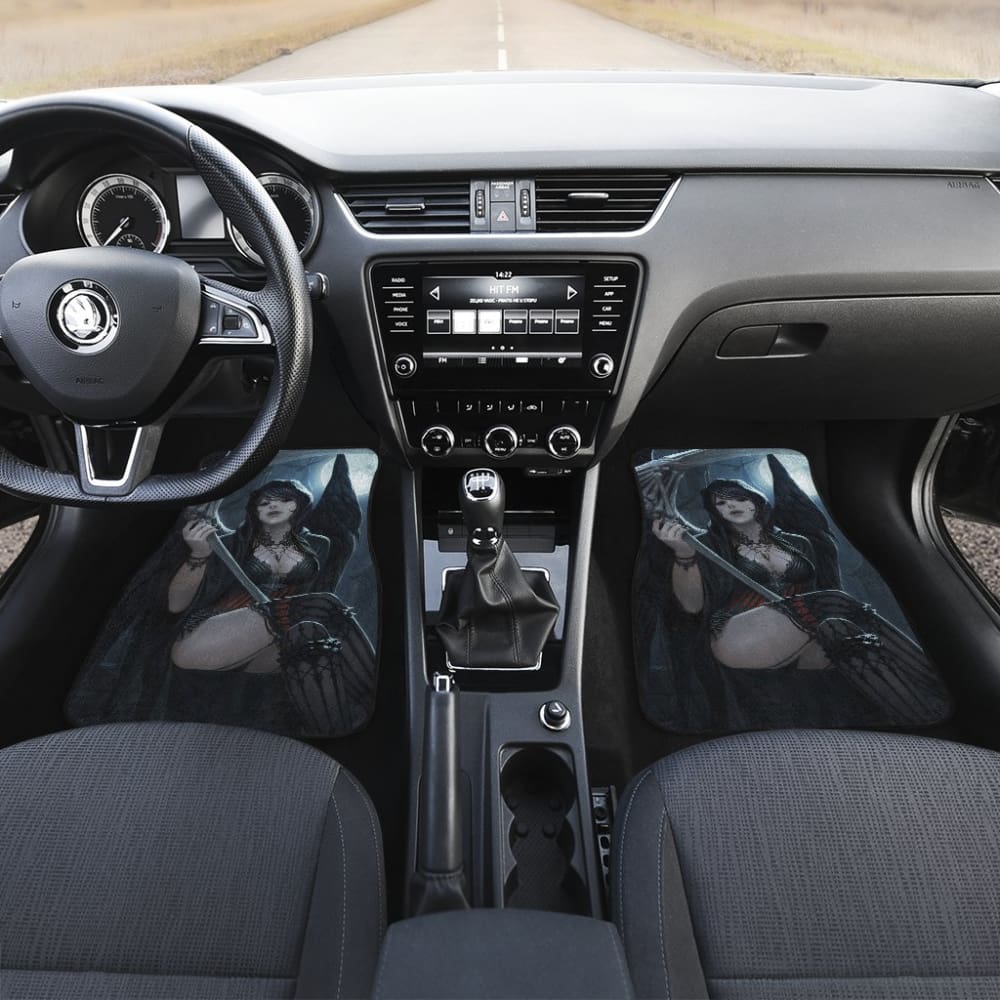 Queen Of Death Grim Reaper Car Floor Mats 210603 - YourCarButBetter
