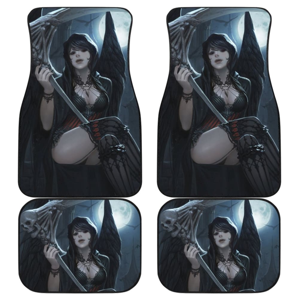 Queen Of Death Grim Reaper Car Floor Mats 210603 - YourCarButBetter