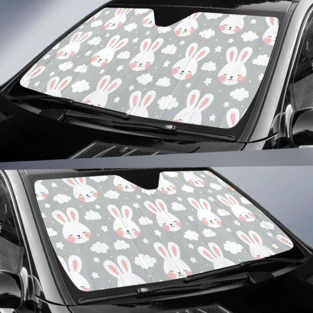 Rabbit Cloud Pattern Car Auto Sun Shades 085424 - YourCarButBetter