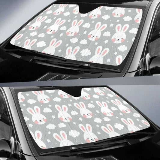 Rabbit Cloud Pattern Car Auto Sun Shades 085424 - YourCarButBetter