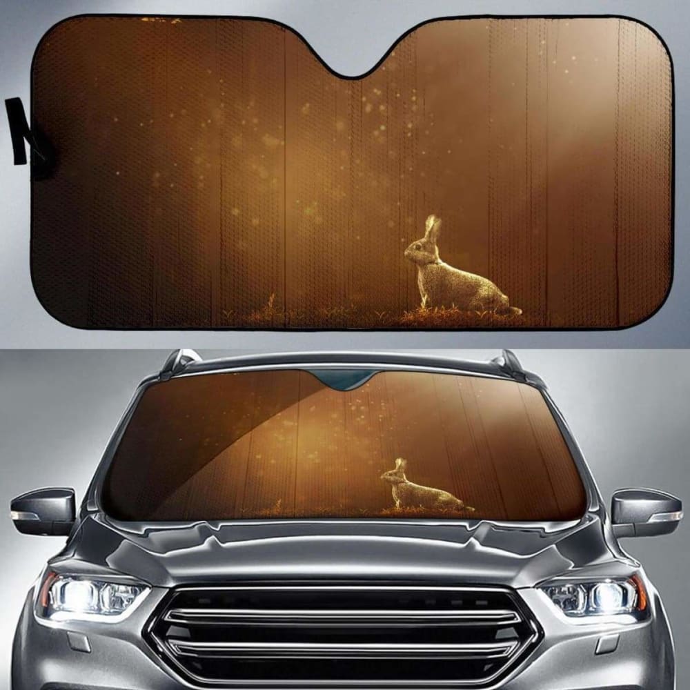 Rabbit Forest Bokeh Sunlight 4K 8K Car Sun Shade 085424 - YourCarButBetter