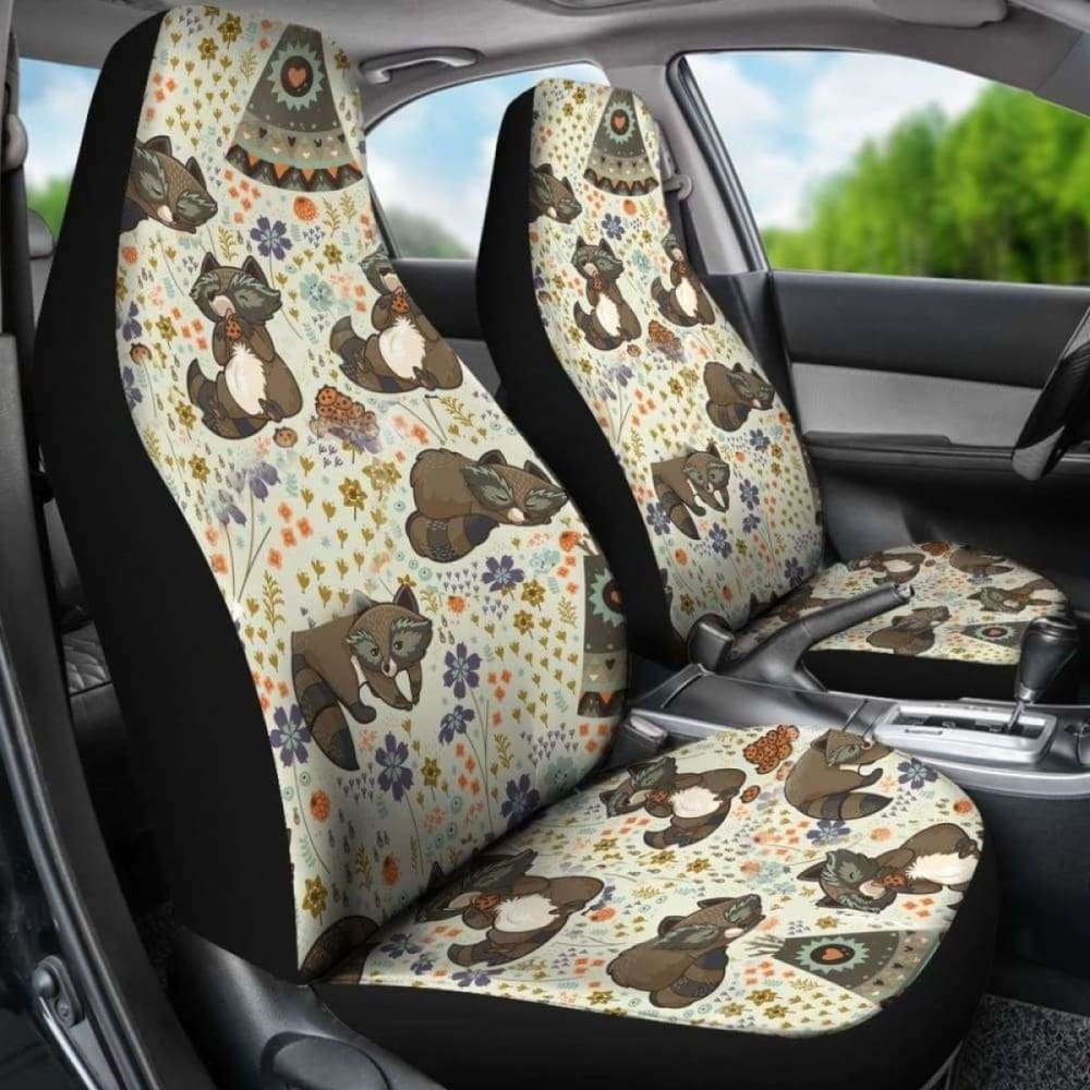 Raccoon Car Seat Covers 05 174510 - YourCarButBetter