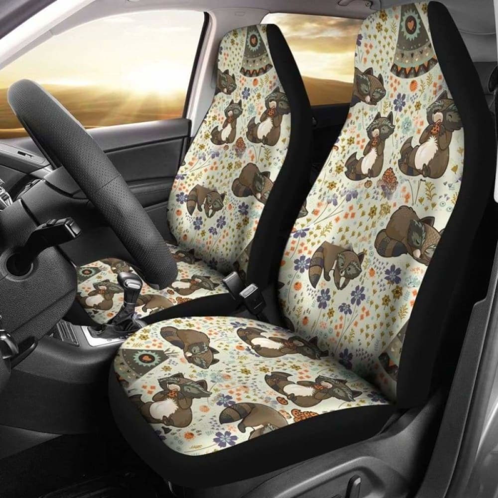 Raccoon Car Seat Covers 05 174510 - YourCarButBetter