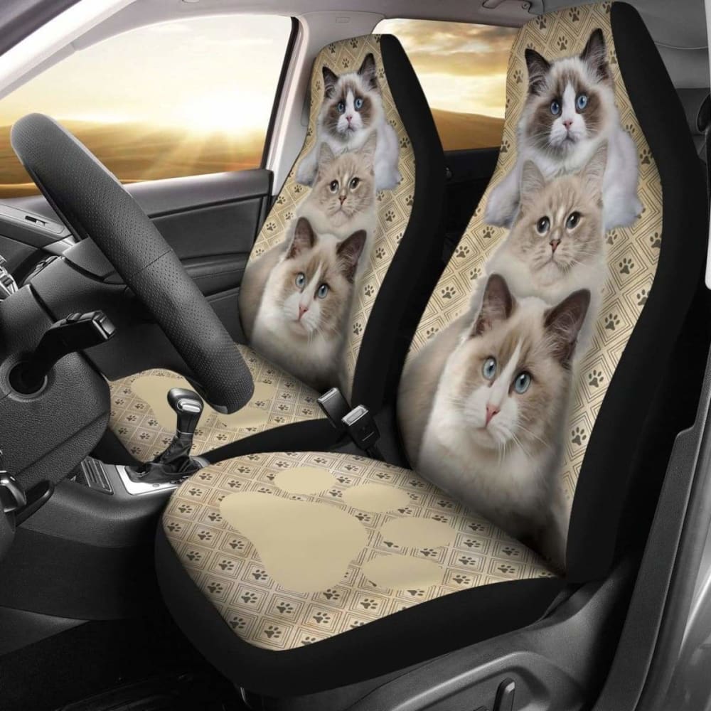 Ragdoll Cat Car Seat Covers Funny Seat Covers For Car 112428 - YourCarButBetter