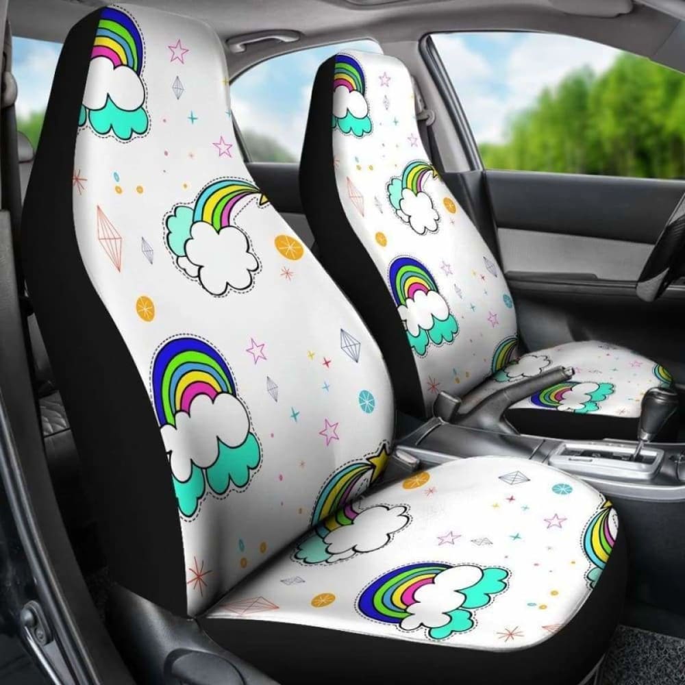 Rainbow Car Seat Covers 3 174914 - YourCarButBetter