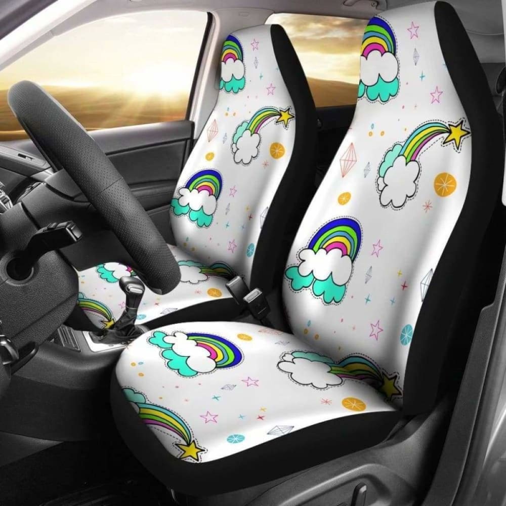 Rainbow Car Seat Covers 3 174914 - YourCarButBetter