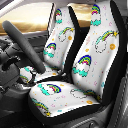 Rainbow Car Seat Covers 3 174914 - YourCarButBetter