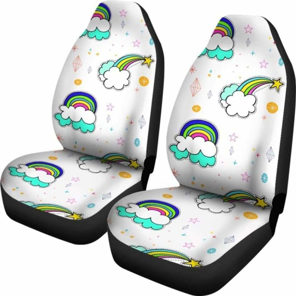 Rainbow Car Seat Covers 3 174914 - YourCarButBetter
