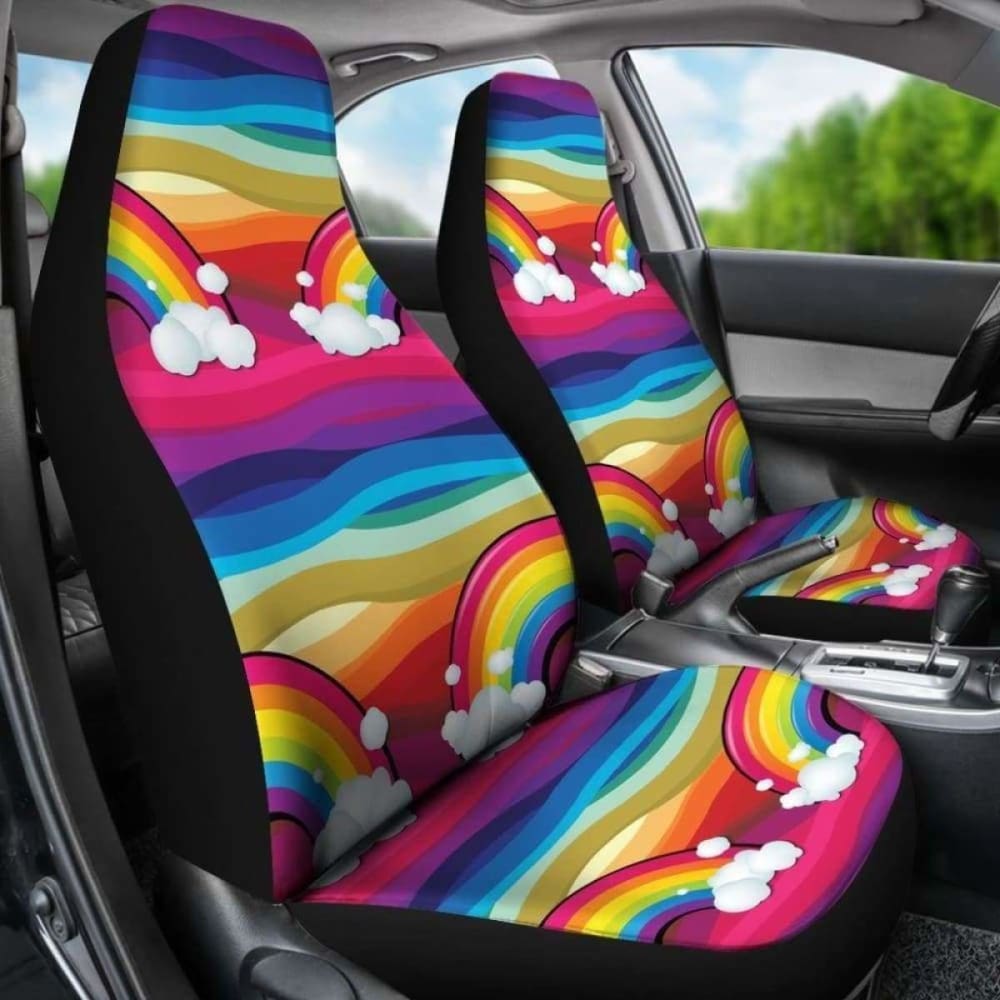 Rainbow Car Seat Covers 7 174914 - YourCarButBetter