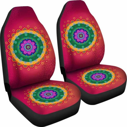 Rainbow Mandala Car Seat Covers 174914 - YourCarButBetter