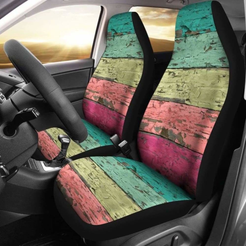 Rainbow Pastel Car Seat Covers 174914 - YourCarButBetter