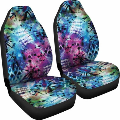 Rainbow Tie Dye Car Seat Covers 105905 - YourCarButBetter