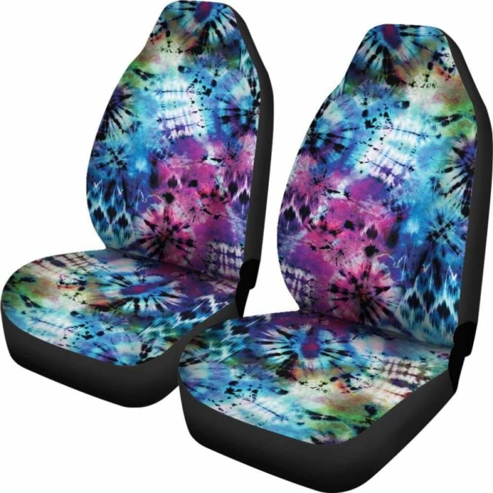 Rainbow Tie Dye Car Seat Covers 105905 - YourCarButBetter