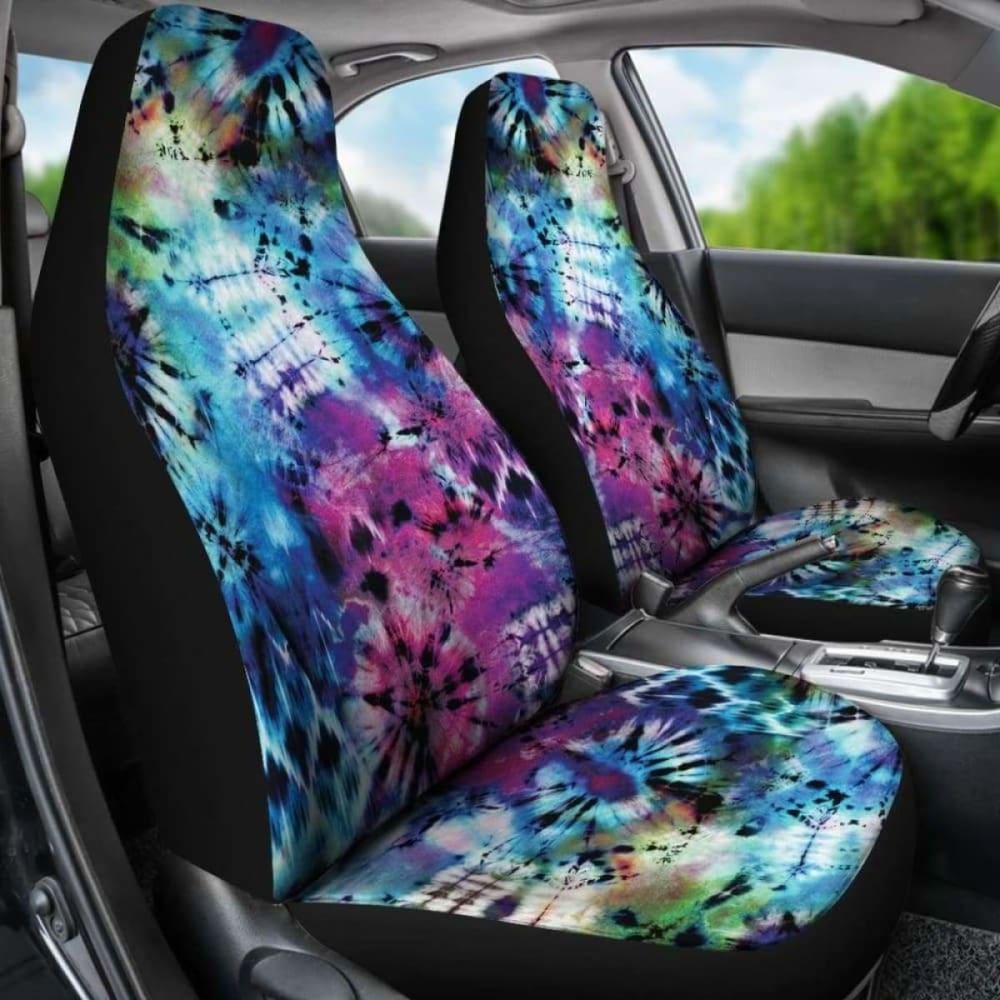 Rainbow Tie Dye Grunge Car Seat Covers 232125 - YourCarButBetter